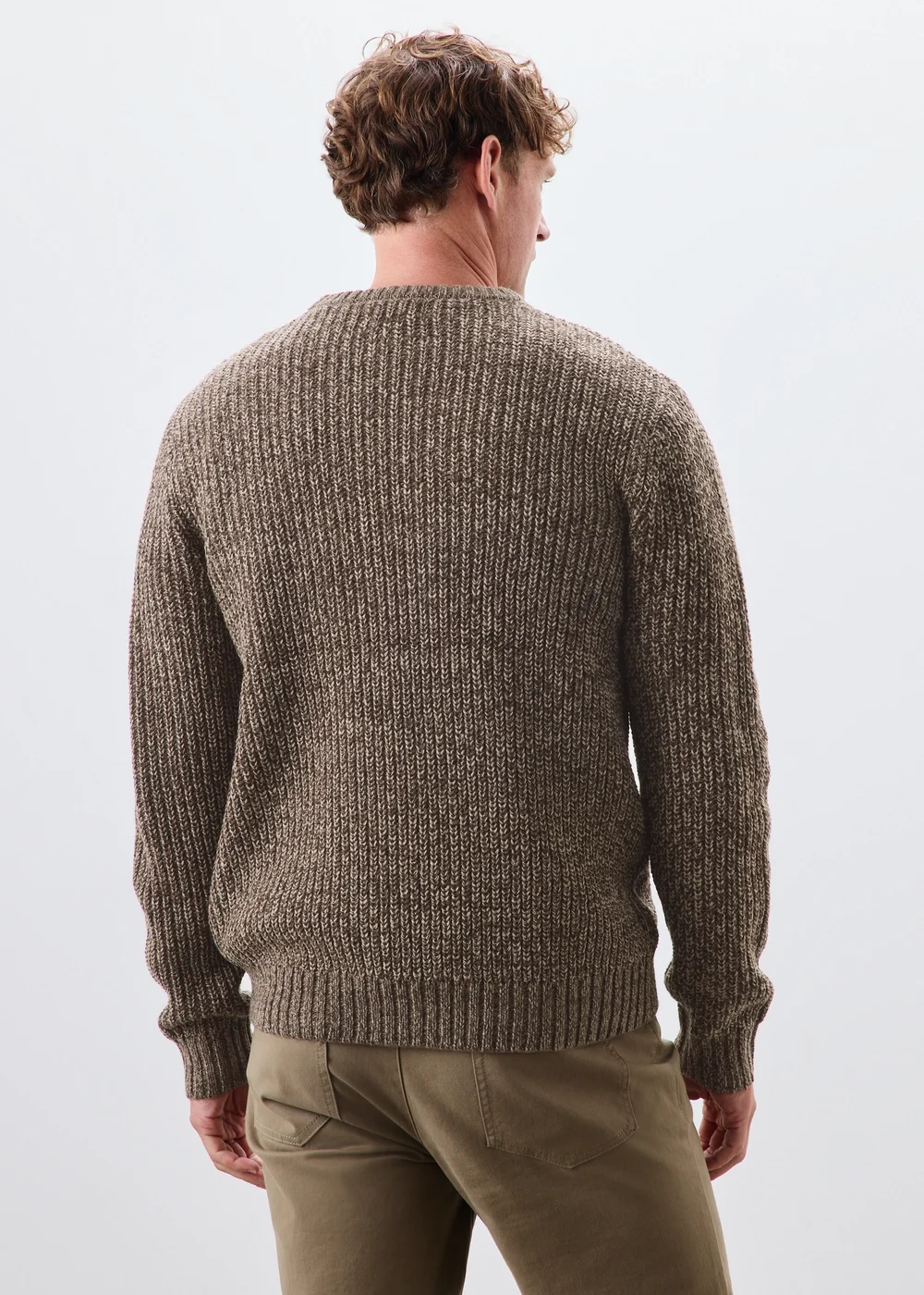 Lincoln Brown Crew Neck Jumper - S Image 2