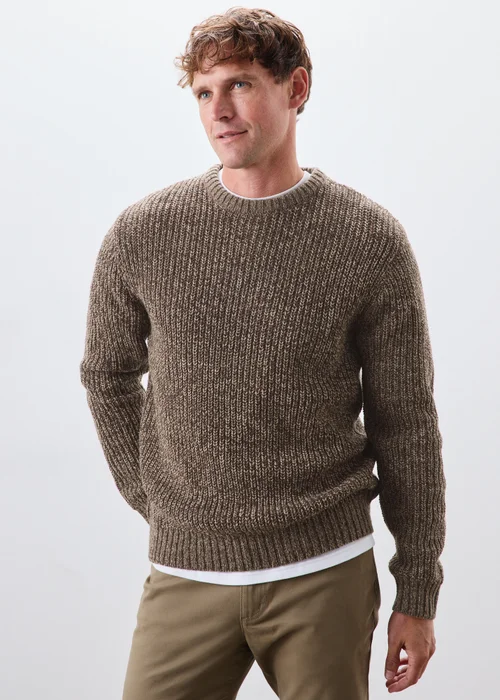 Lincoln Brown Crew Neck Jumper - S Image 1