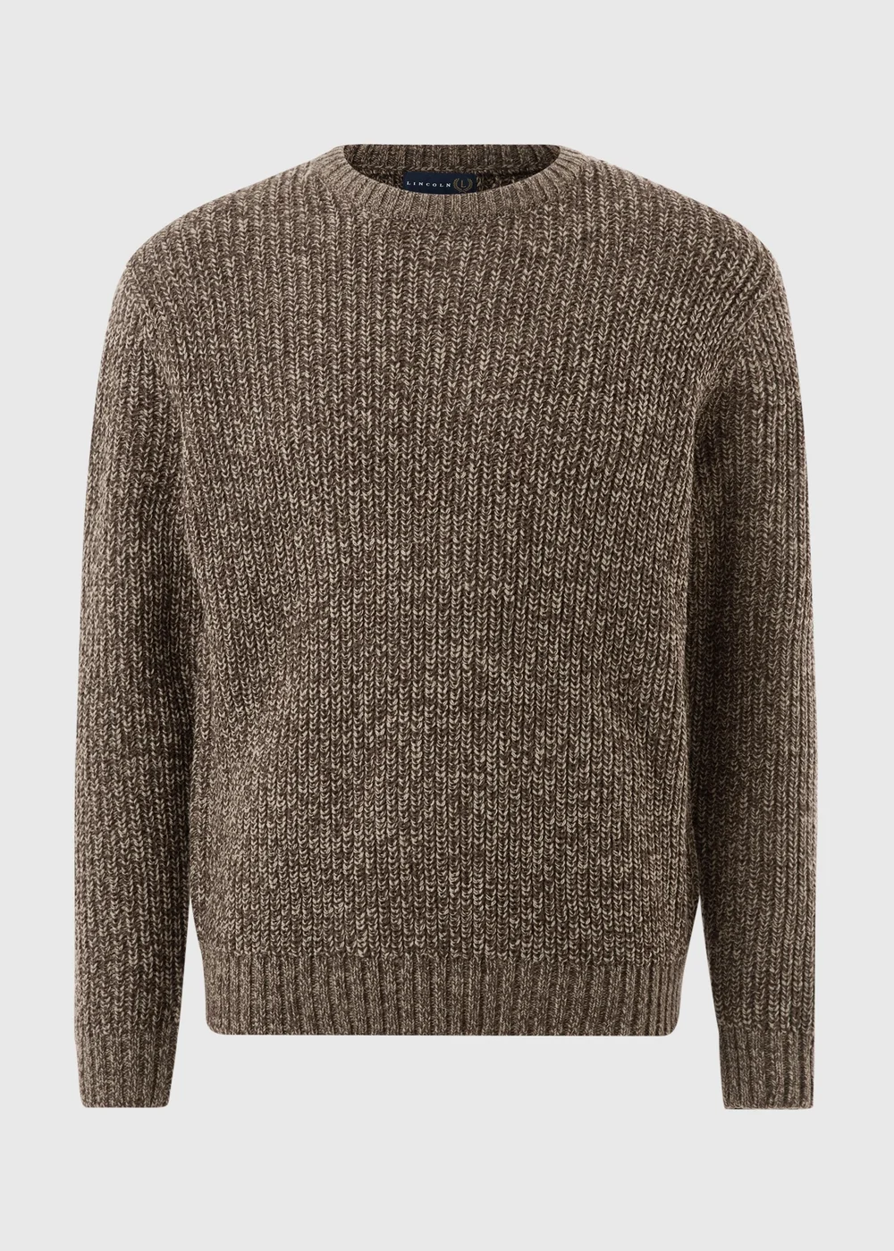Lincoln Brown Crew Neck Jumper - S Image 5