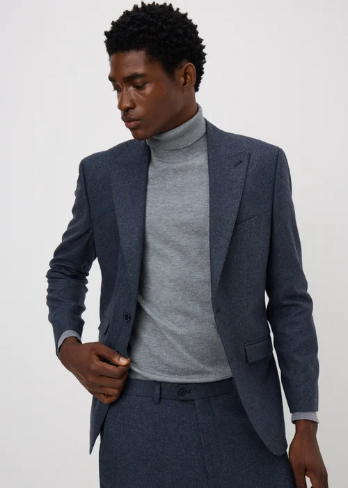 Grey Smart Roll Neck Jumper - S Image 5