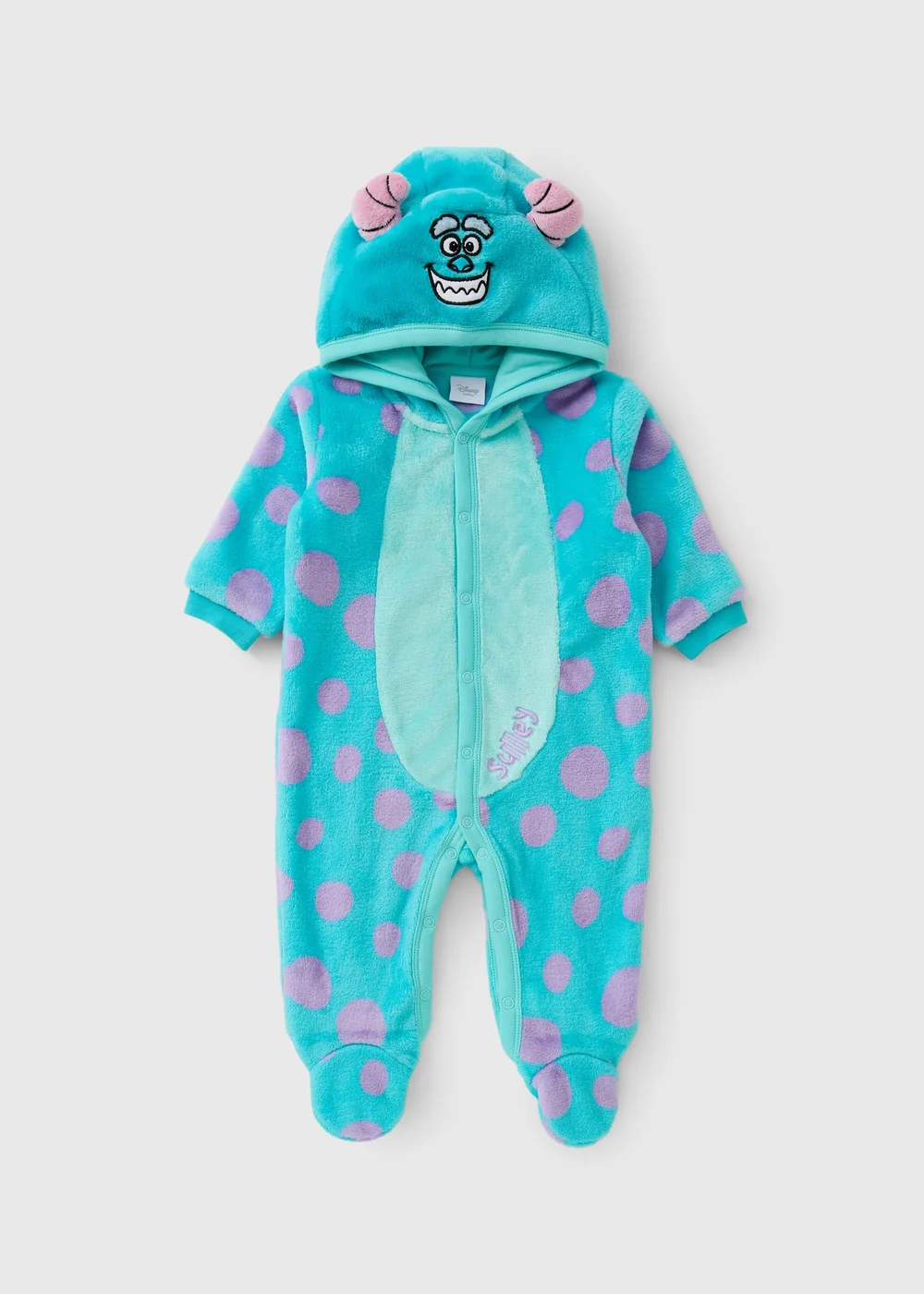 Disney Monsters Inc. Baby Blue Sulley Pramsuit (0-18mths) - Up to 1 Month Image 1