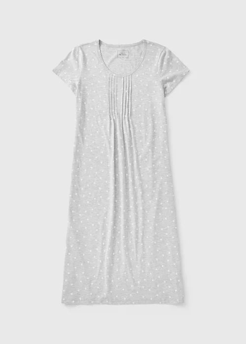 Grey Star Print Nightie - XS Image 2