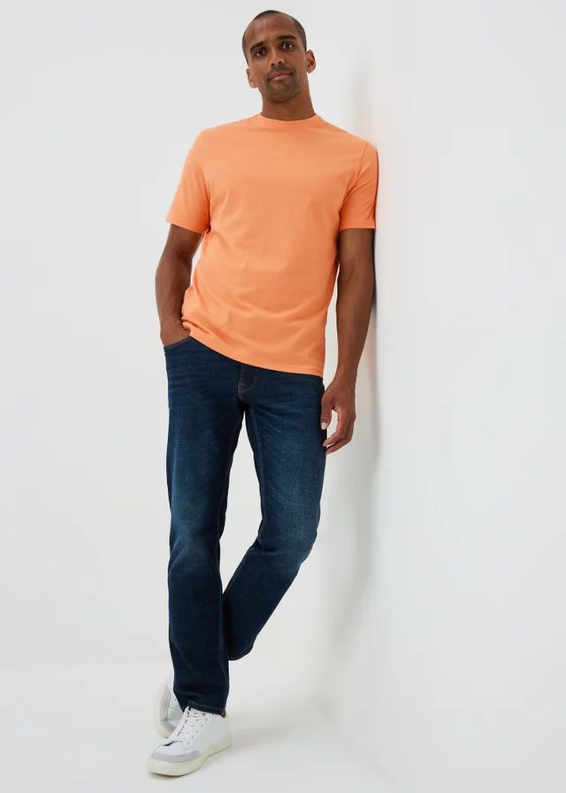 Lincoln Orange Crew Neck T-Shirt