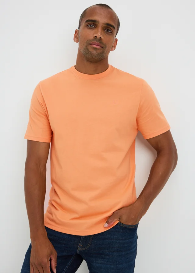 Lincoln Orange Crew Neck T-Shirt