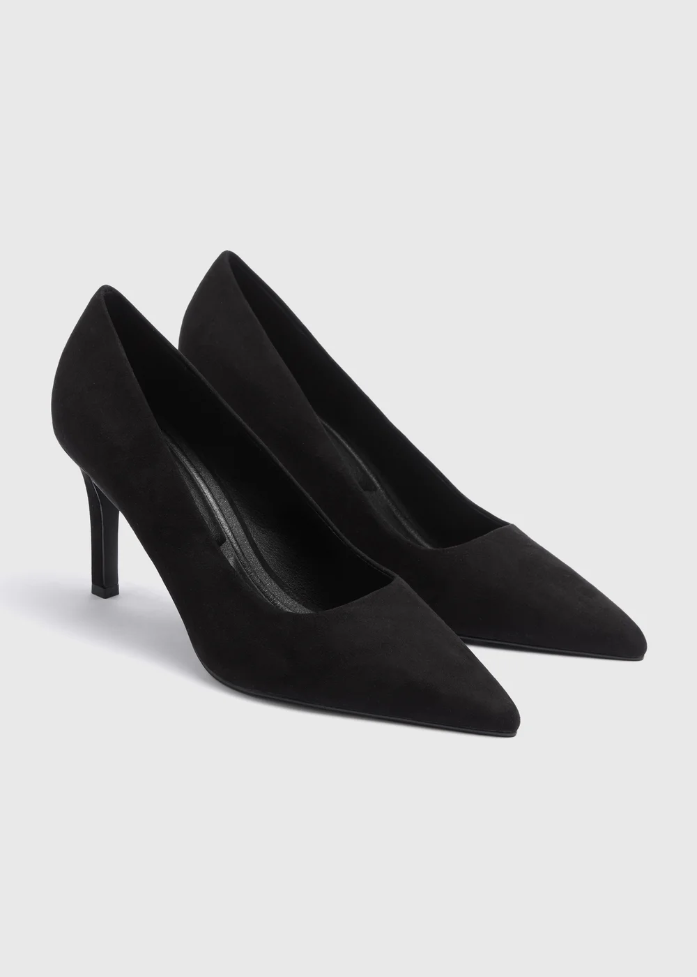 Black Pointed Court Heels - 3 Image 1