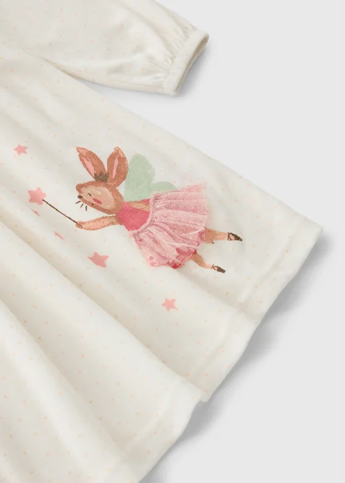 Girls Cream Ballerina Bunny Nightie (1-7 Yrs) - 1.5-2 Yrs Image 2
