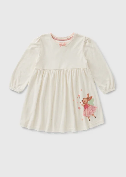 Girls Cream Ballerina Bunny Nightie (1-7 Yrs) - 1.5-2 Yrs Image 1