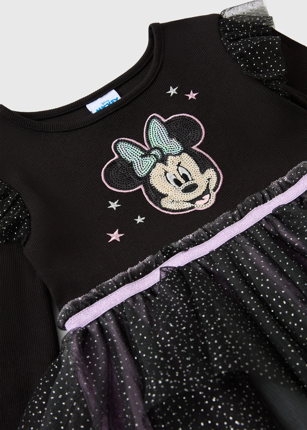 Disney Minnie Mouse Girls Black Halloween Dress - 1-1.5 Yrs Image 2