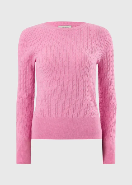 Pink Baby Cable Knit Jumper - 8 Image 2
