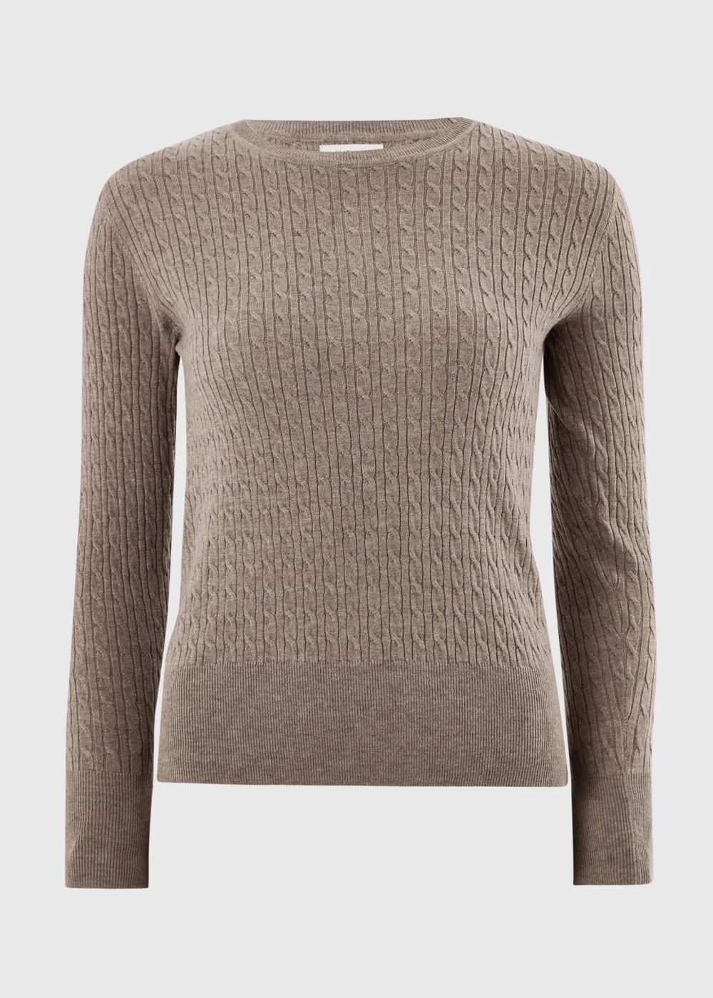 Taupe Baby Cable Jumper - 8 Image 2
