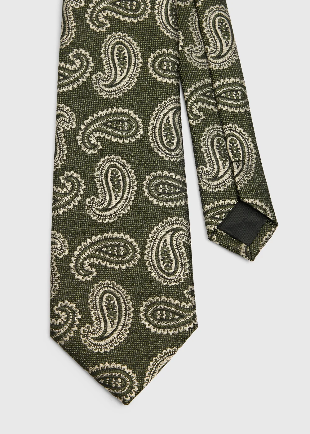 Taylor & Wright Green Paisley Tie - One Size Image 2