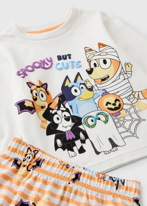 Bluey Kids Cream Halloween Pyjama Set (1-7yrs) - 1.5-2 Yrs Image 2