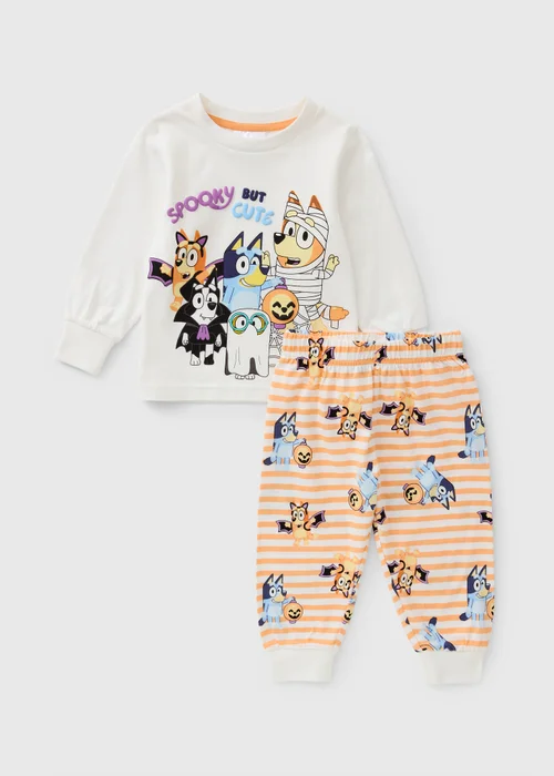 Bluey Kids Cream Halloween Pyjama Set (1-7yrs) - 1.5-2 Yrs Image 1