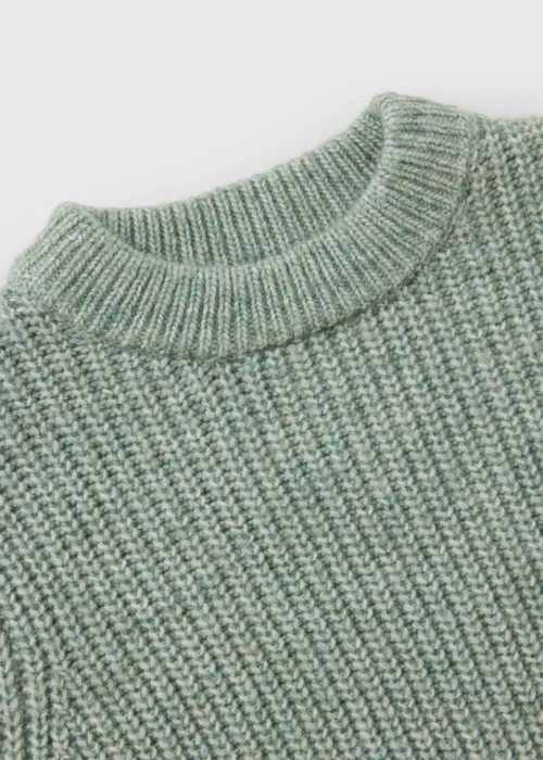 Boys Sage Fisherman Knitted Jumper (1-8yrs) - 2-3 Yrs Image 2