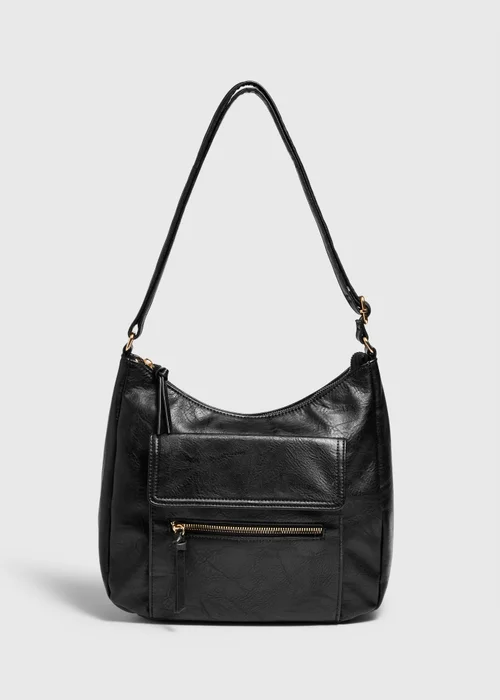 Black Slouch Bag - One Size Image 1