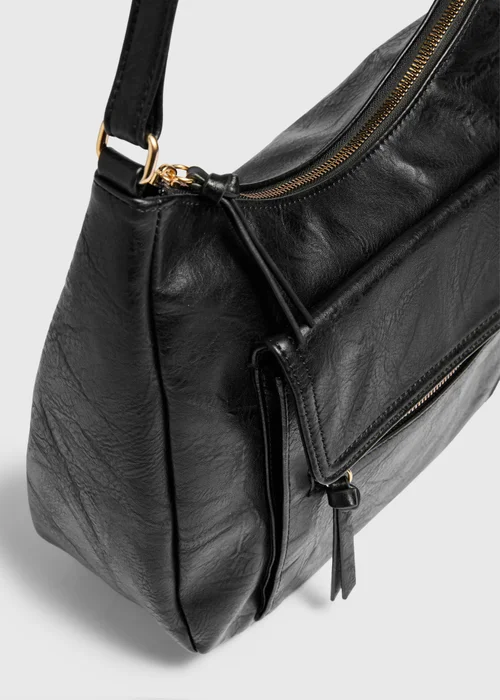 Black Slouch Bag - One Size Image 2