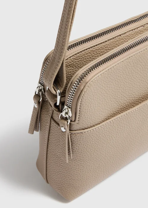 Taupe Triple Compartment Bag - One Size Image 2
