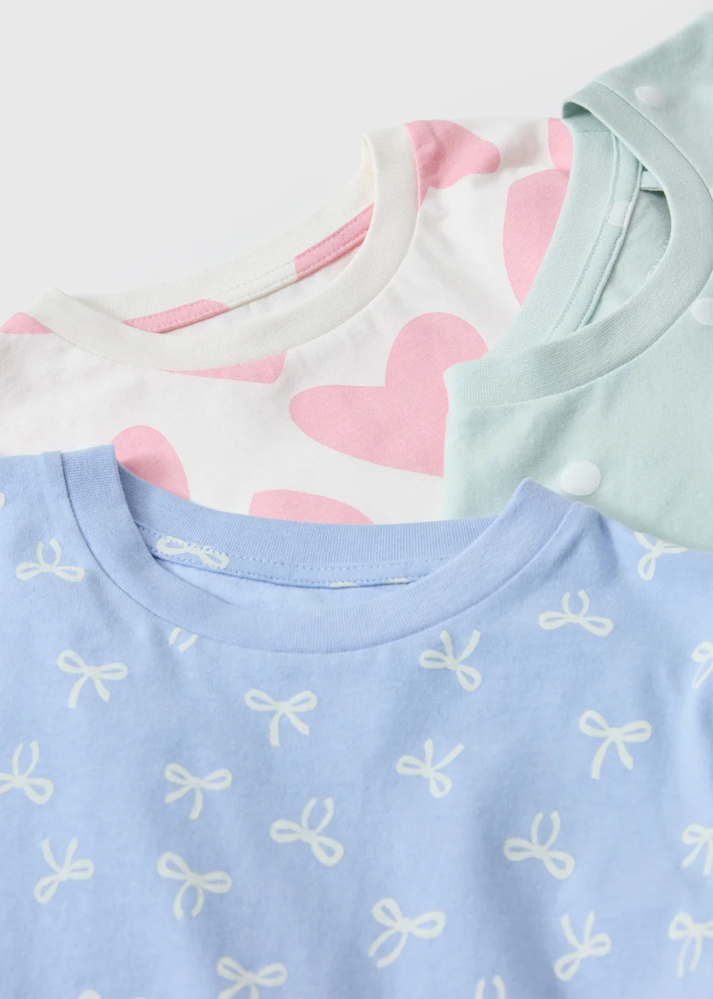 3 Pack Girls Multicolour Patterned Pyjama Sets (1-9yrs) - 1-1.5 Yrs Image 2