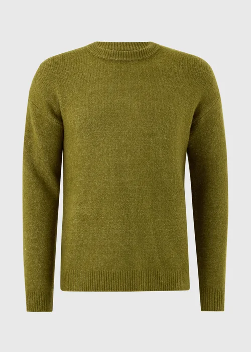 Olive Knitted Jumper - S Image 4