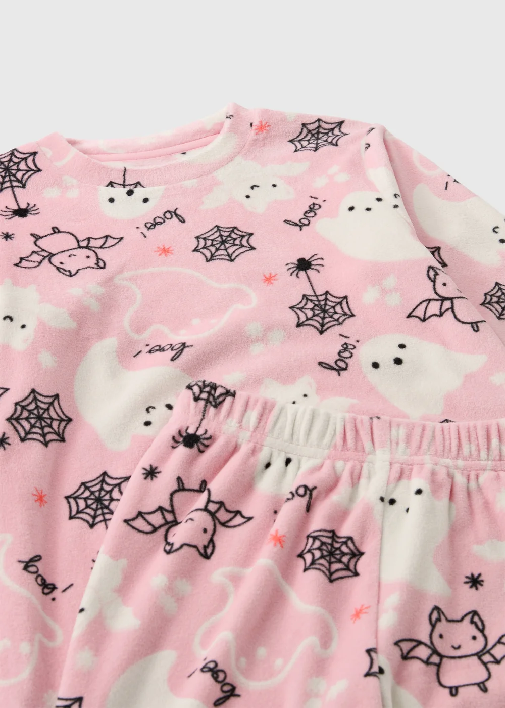 Girls Pink Ghost Halloween Family Pyjama Set (1-13yrs) - 1-1.5 Yrs Image 2