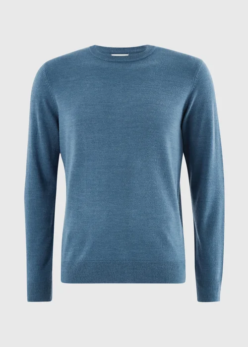 Blue Supersoft Crew Neck Jumper - XS Image 4