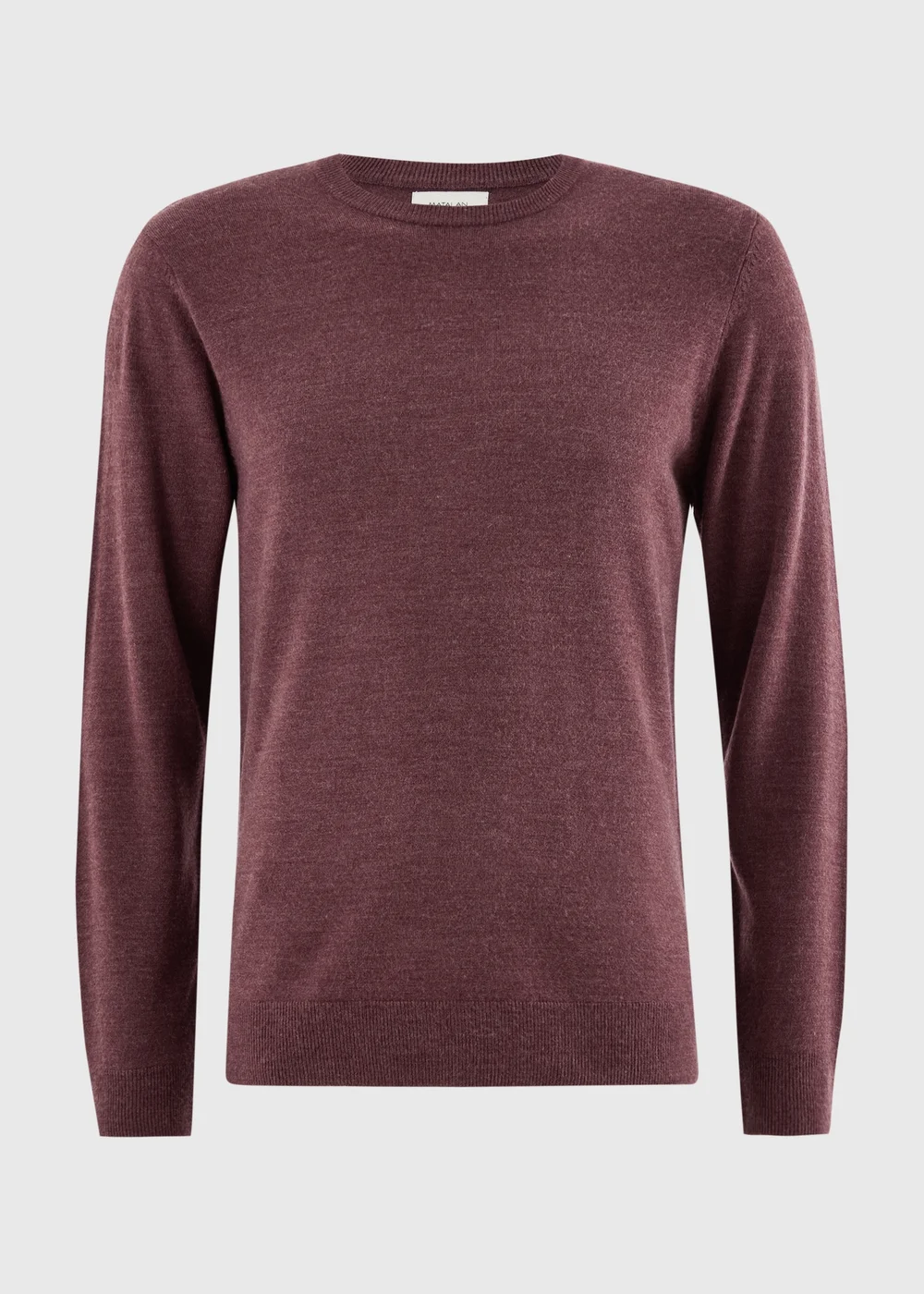 Burgundy Supersoft Crew Neck Jumper - XS Image 4