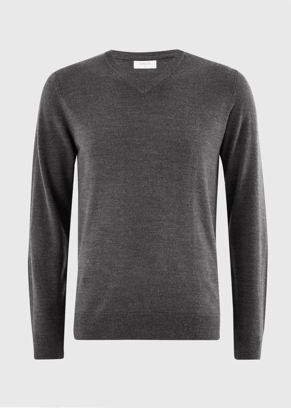 Charcoal Supersoft V-Neck Jumper - XS Image 2