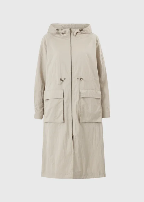 Stone Showerproof Long Anorak - 10 Image 5
