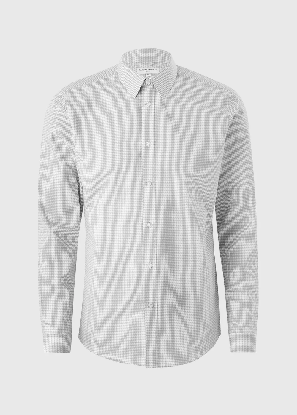 Taylor & Wright Grey Slim Fit Shirt - S Image 5