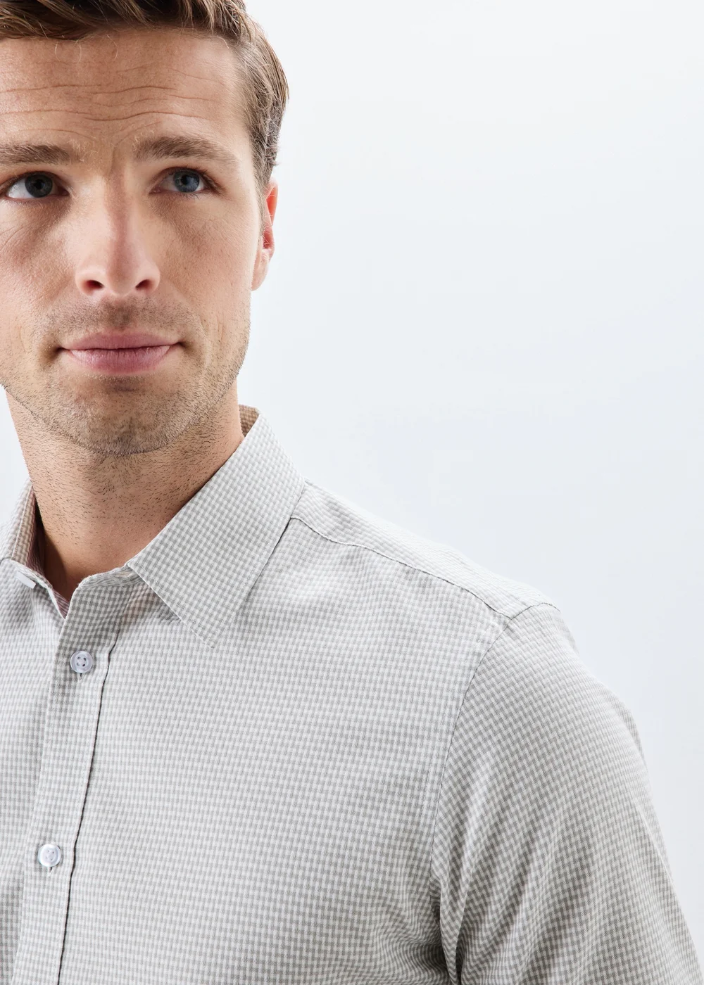 Taylor & Wright Grey Slim Fit Shirt - S Image 3