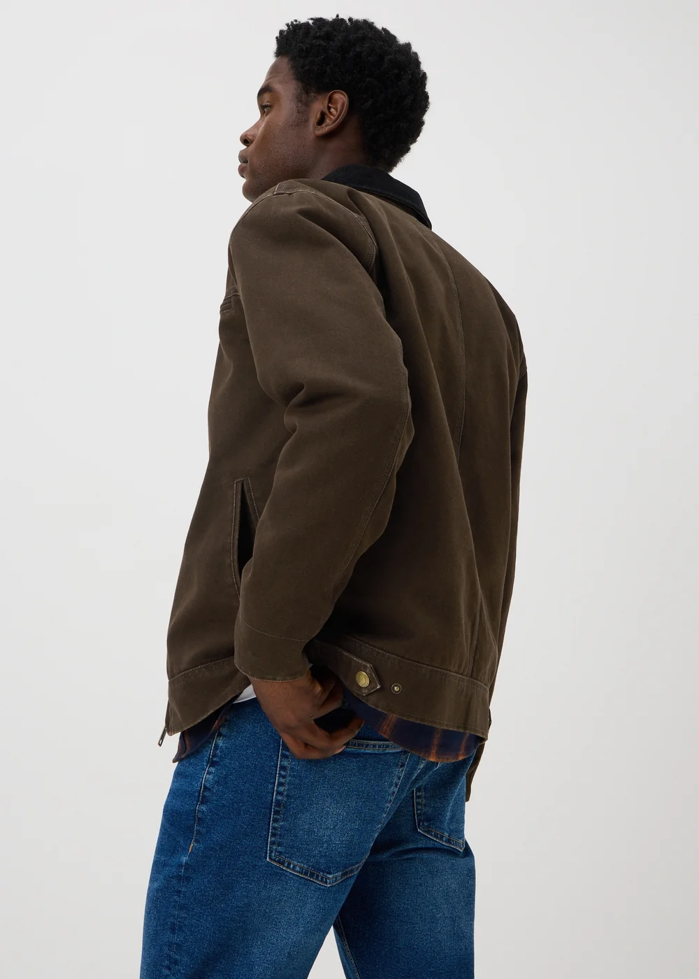 Brown Canvas Chore Jacket - XS Image 2