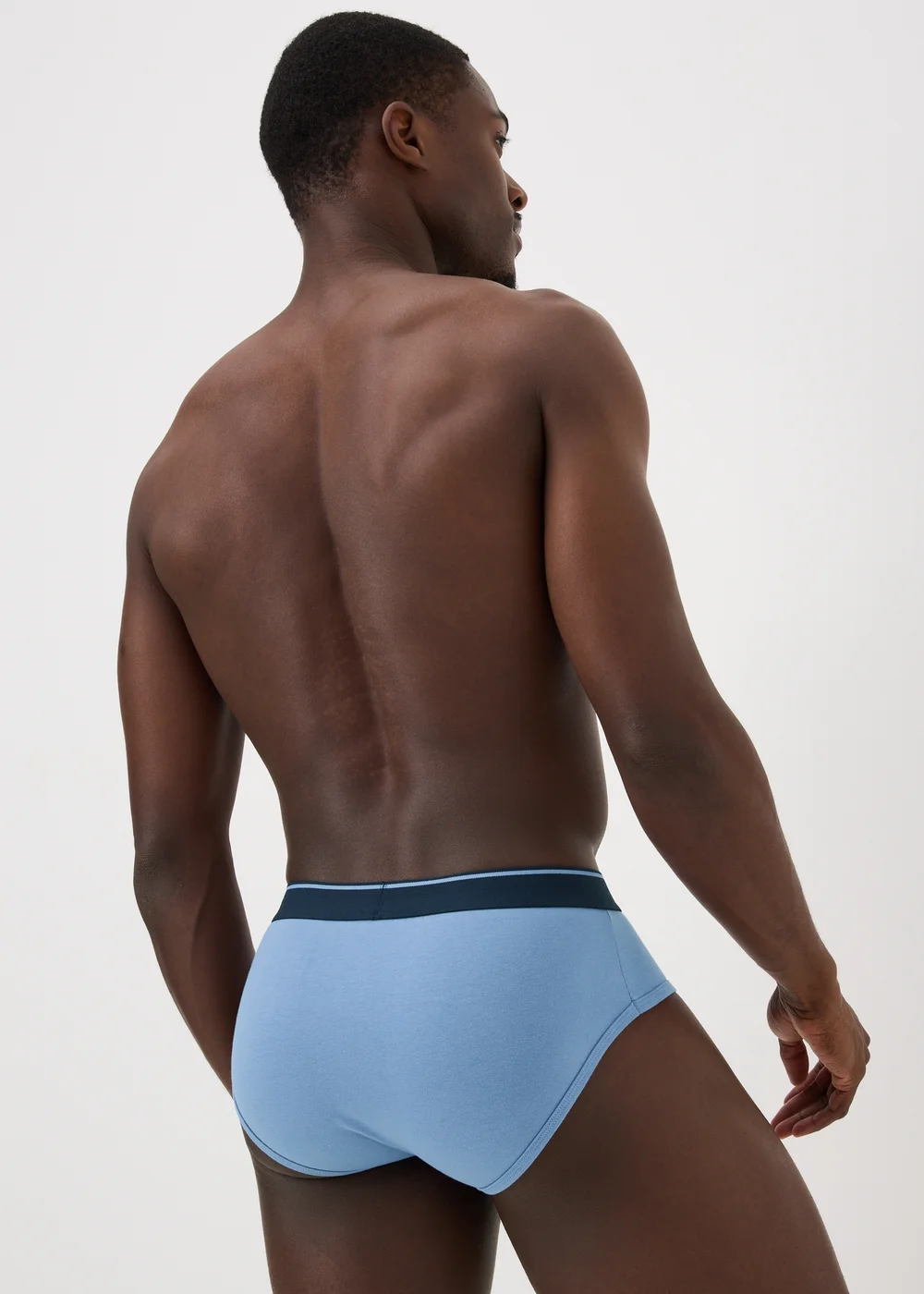 5 Pack Blue Stripe Briefs - S Image 3