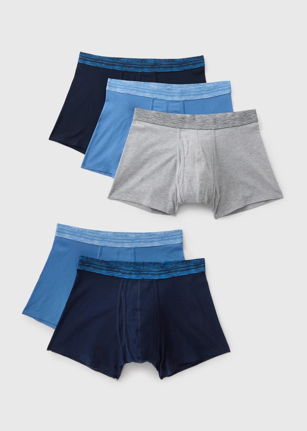 5 Pack Multi Blue Trunk Boxers - XS Image 1