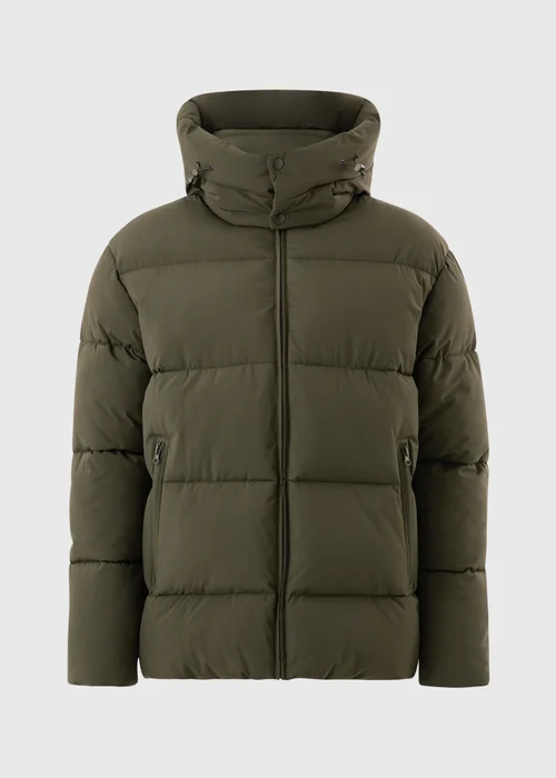 Khaki Mid Length Puffa Coat - XS Image 5