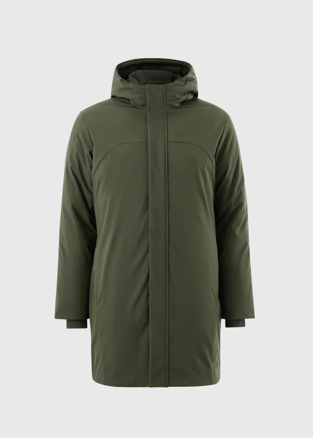 Khaki Padded Parka Coat - XS Image 1