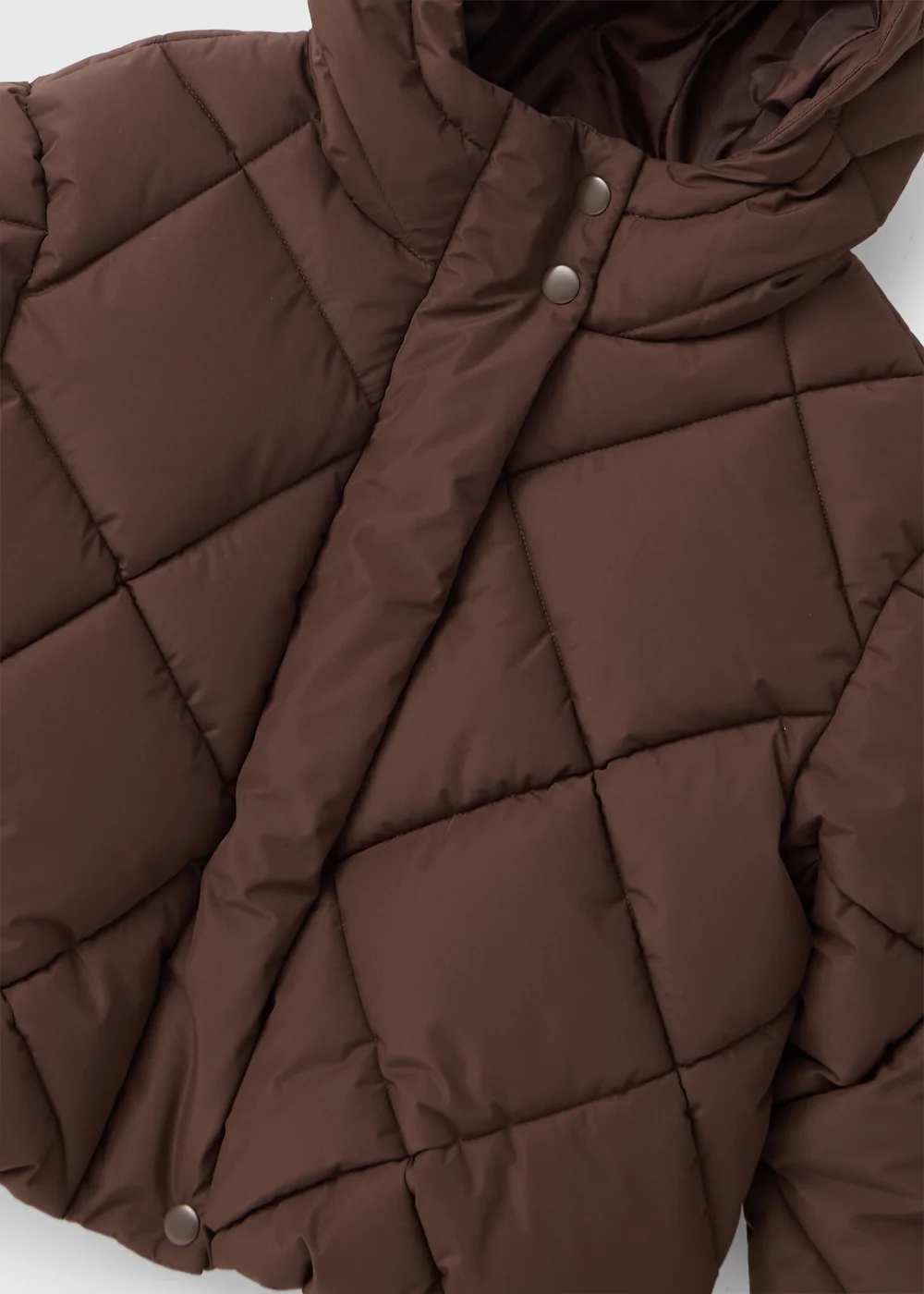 Girls Brown Short Padded Coat (7-15yrs) - 7 Yrs Image 2