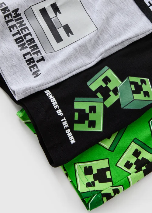 3 Pack Minecraft Boys Boxers (4-13yrs) - 4-5 Yrs Image 2