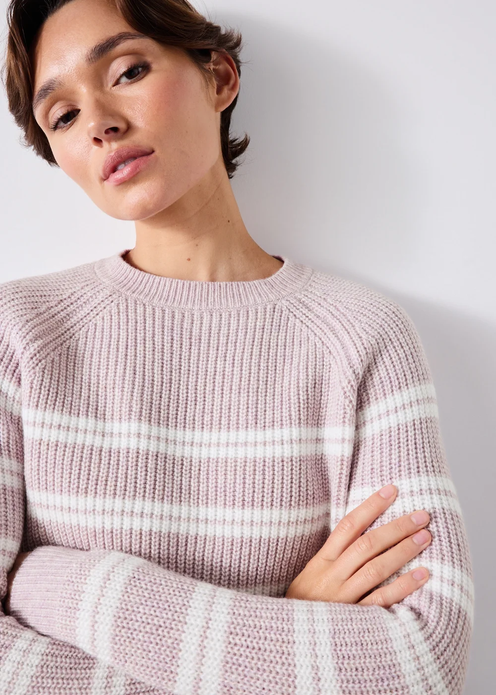 Pink Striped Jumper - XS Image 3
