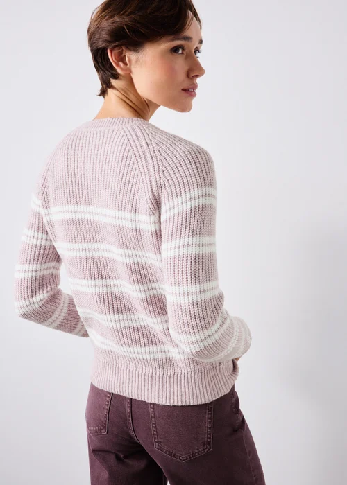 Pink Striped Jumper - XS Image 4