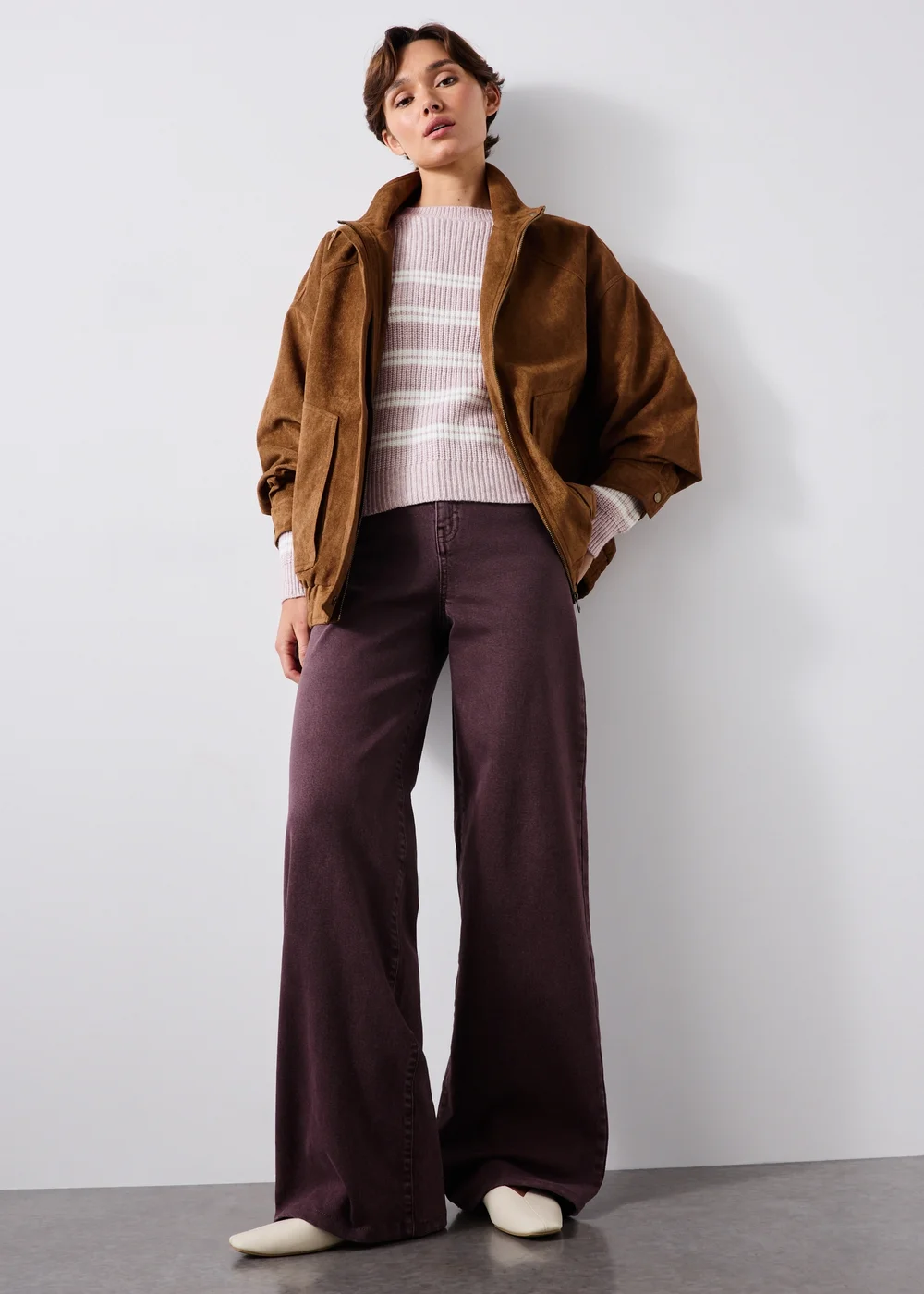 Pink Striped Jumper - XS Image 2