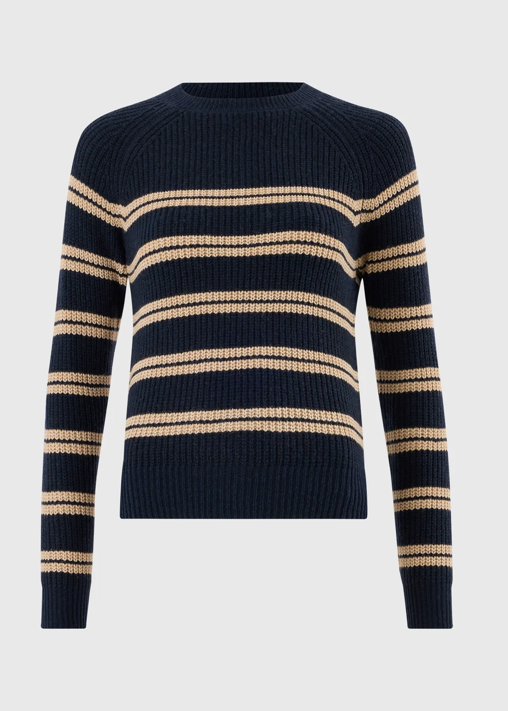 Navy Stripe Knitted Jumper - XS Image 4