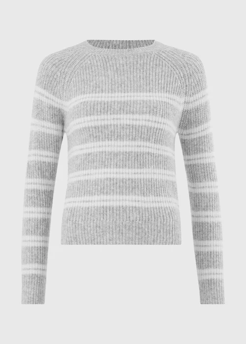 Grey Striped Jumper - XS Image 4