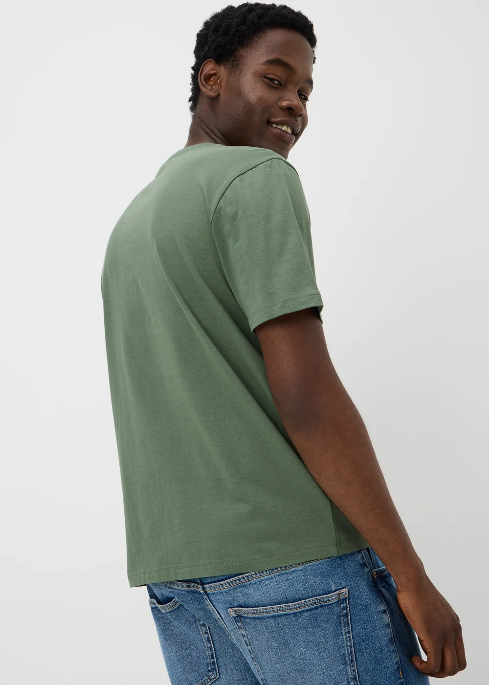Khaki Sunset Printed T-Shirt - 3XL Image 2