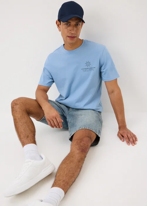 Blue Grand Hotel Printed T-Shirt - L Image 1