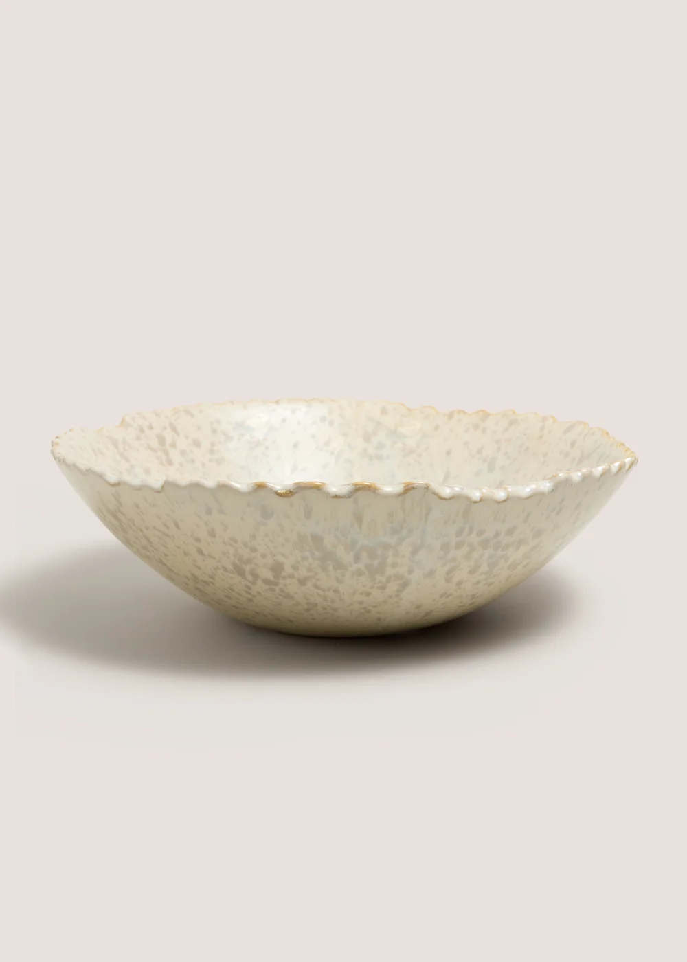 Cream Large Decorative Bowl Image 1