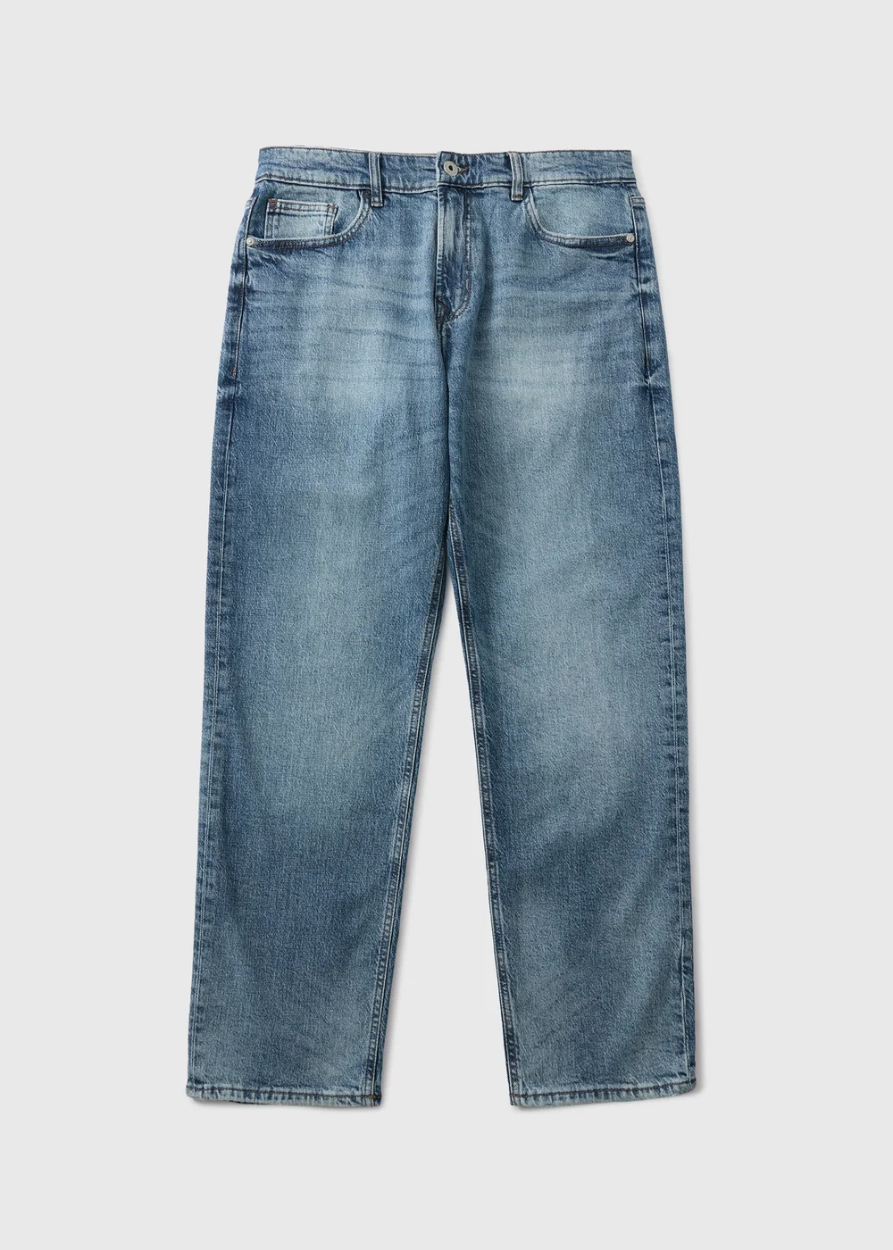 Vintage Light Wash Straight Leg Jeans - 30 R Image 1