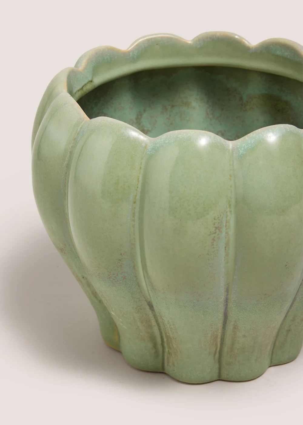 Green Reactive Ribbed Ornament Image 2