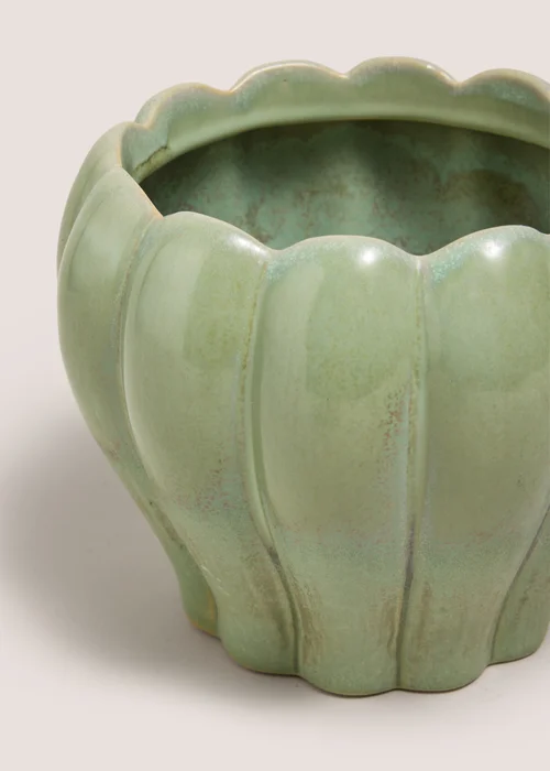 Green Reactive Ribbed Ornament Image 2
