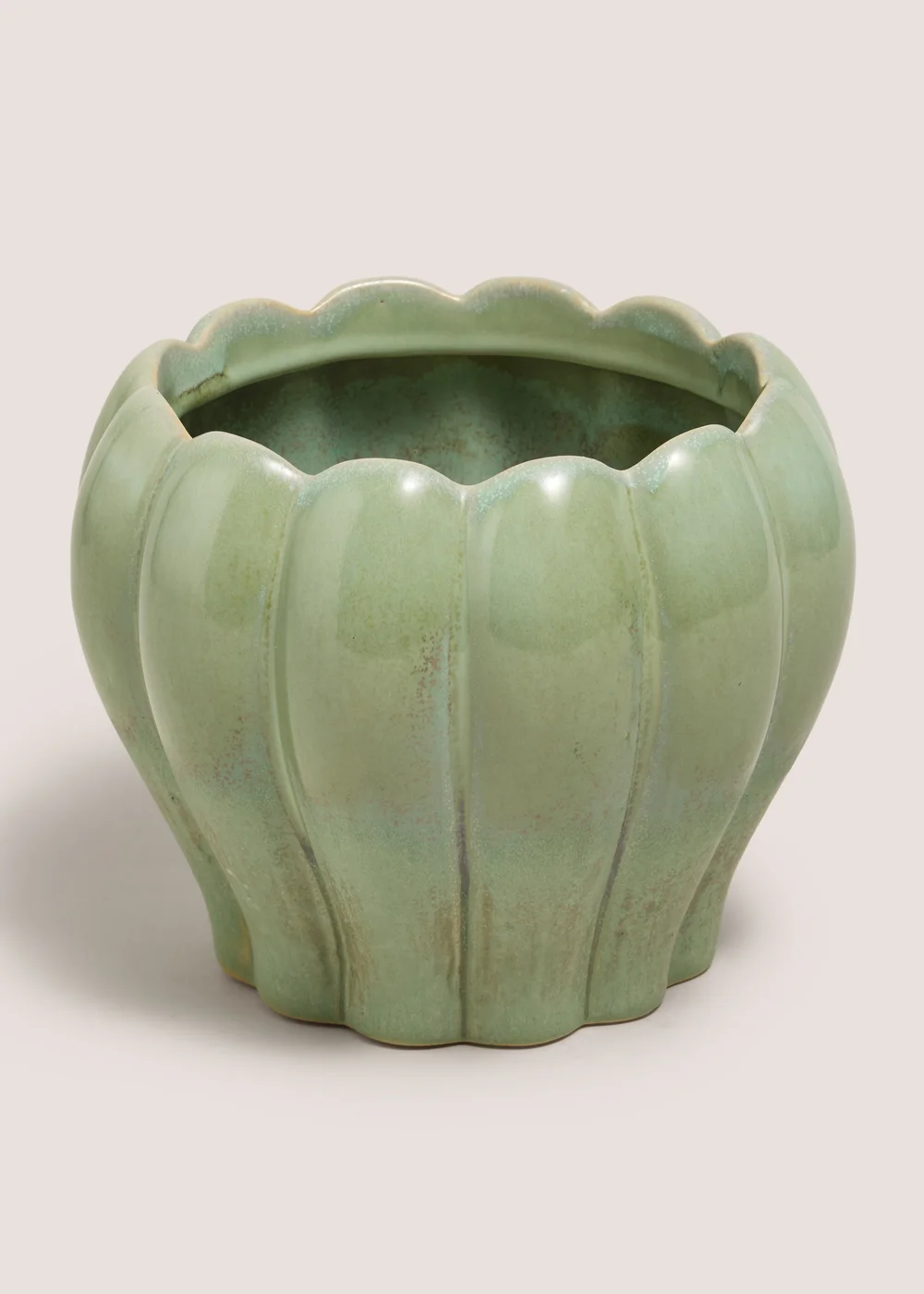 Green Reactive Ribbed Ornament Image 1