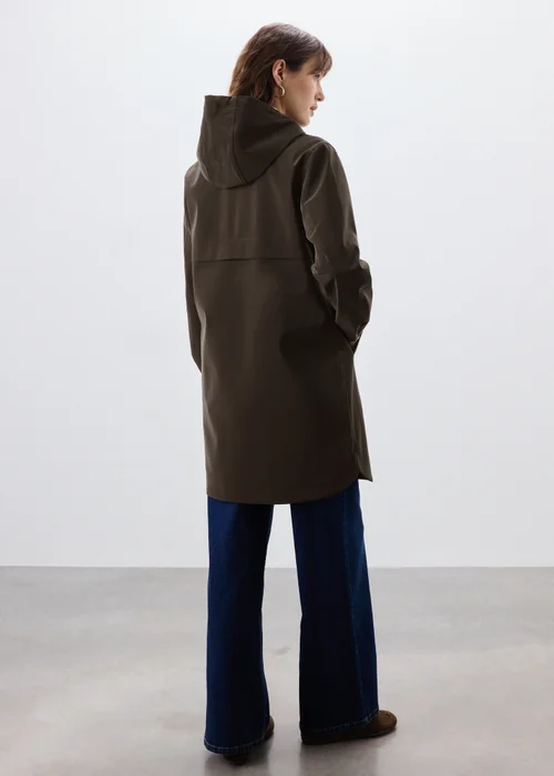 Chocolate Rubberised Rain Coat - 22 Image 3